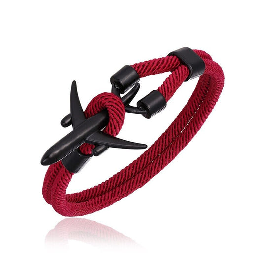 Bracelet Avion | Air Noir 19cm