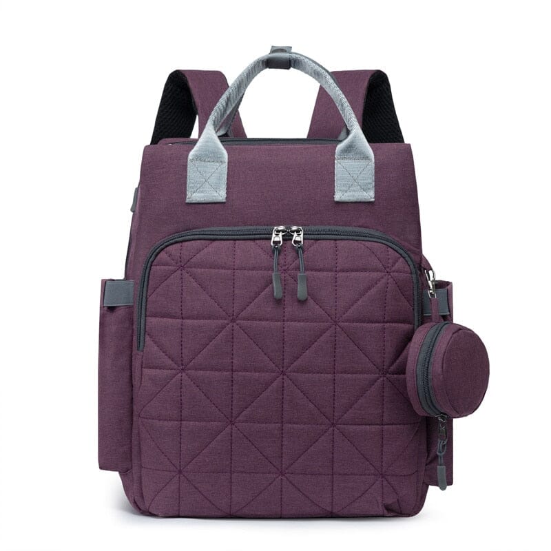 Grand Sac à Dos à Langer Bébé | BébéLux Violet