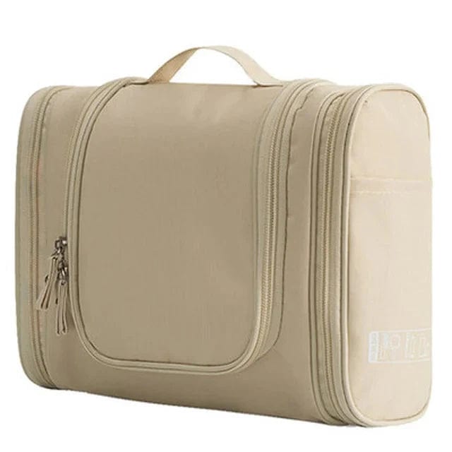 Grande Trousse de Toilette Femme à Suspendre | BeautéEssentiel Beige