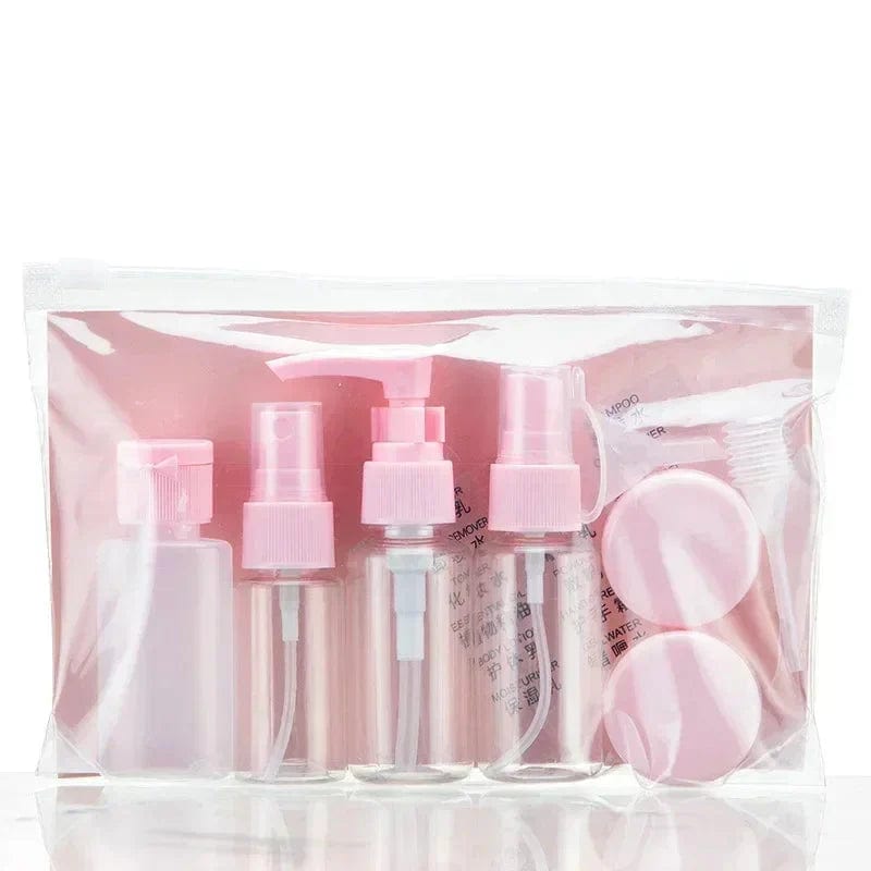 Kit Trousse de Toilette Voyage Avion Liquides | VoyagePrêt Rose