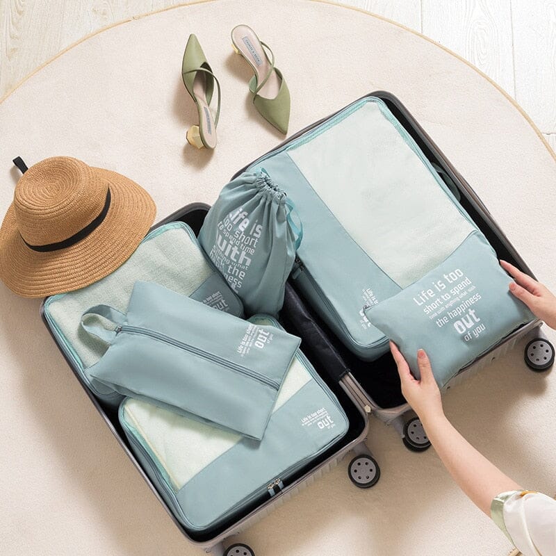 Organisateurs Valise | Cubes GlobeTrotter Turquoise