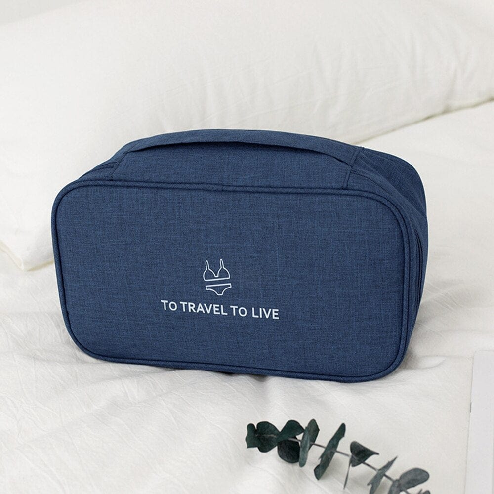 Pochette de Voyage pour Sous-Vêtements | EssentialsTravel Bleu Marine