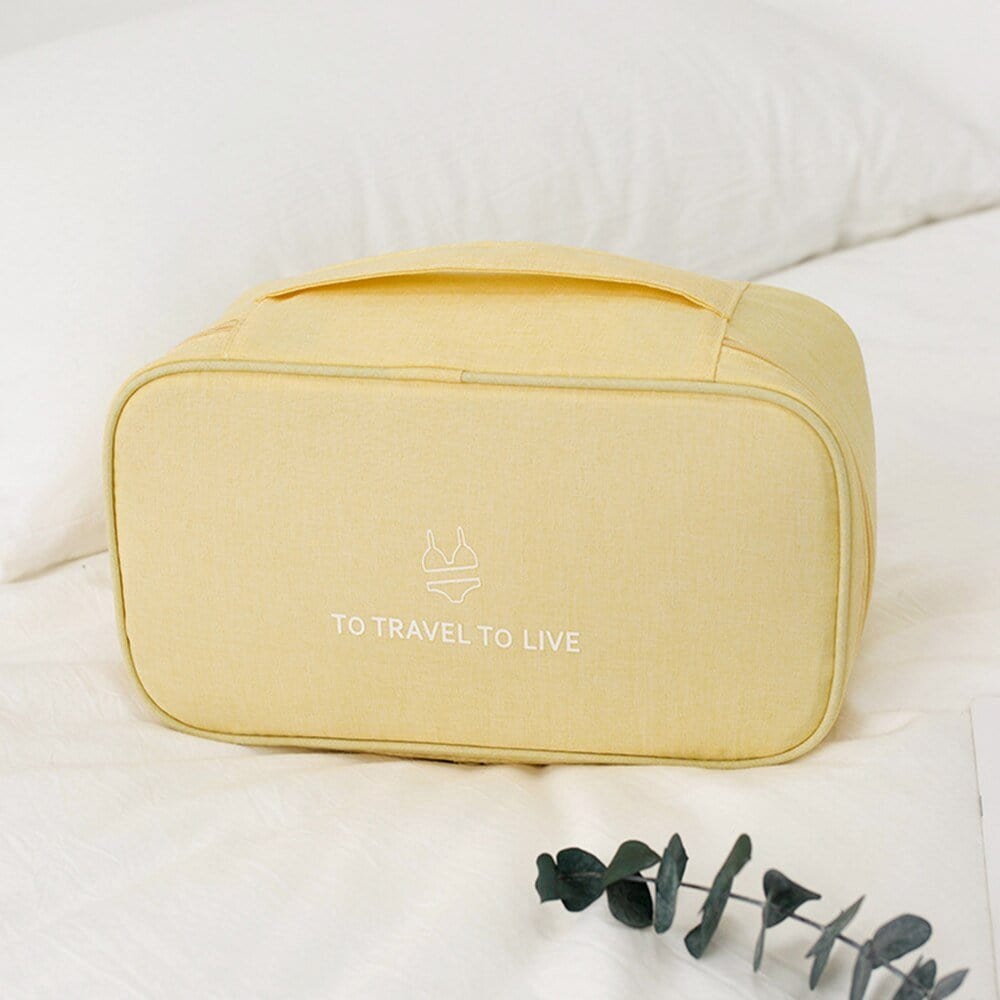 Pochette de Voyage pour Sous-Vêtements | EssentialsTravel Jaune