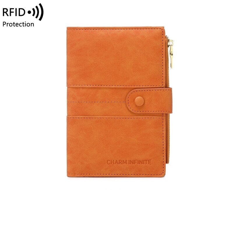 Portefeuille de Voyage Femme | LuxFolio Orange