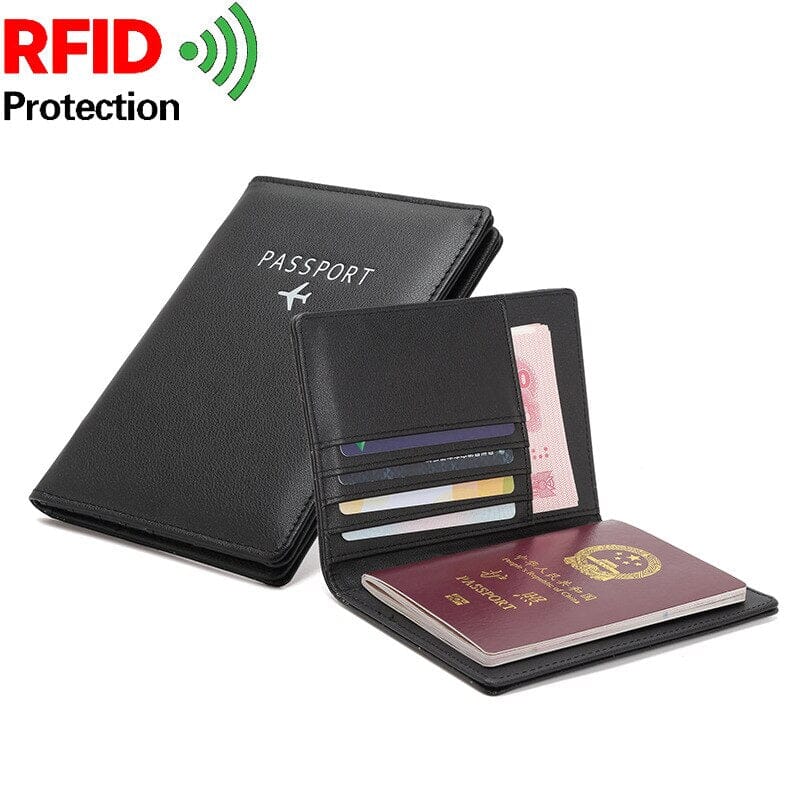 Portefeuille Passeport | AirSafe Noir