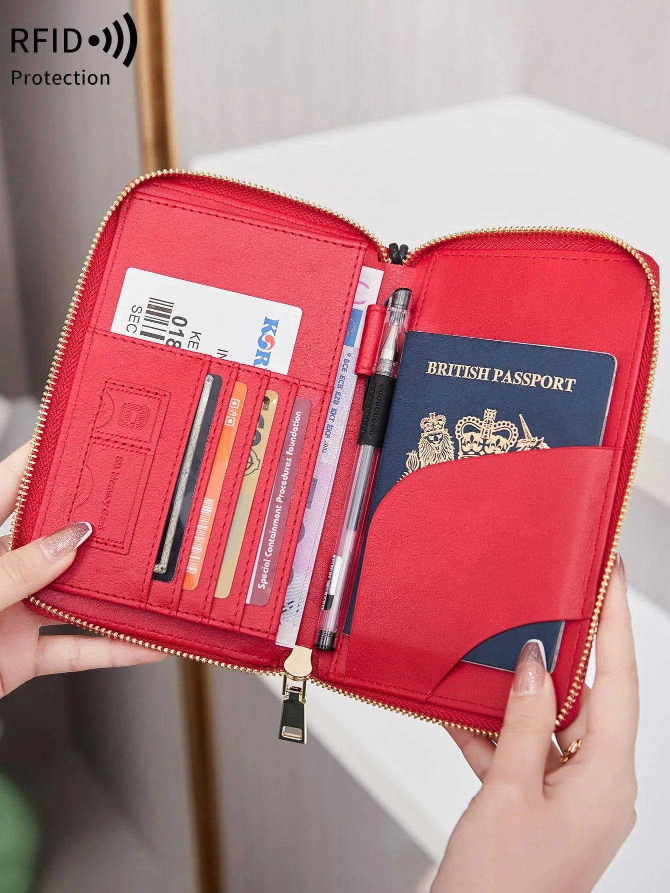 Portefeuille Pochette Passeport Voyage | TriPorté