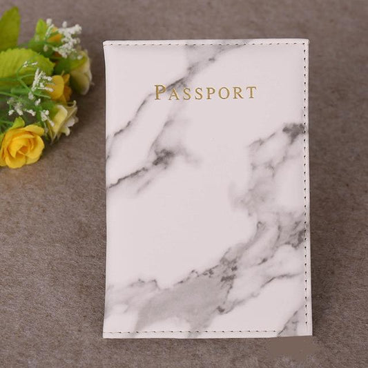 Protège-Passeport | Marbre Protect Gris