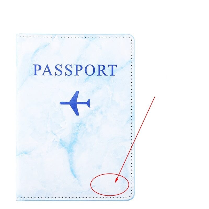 Protège-Passeport Personnalisé | AirLux Bleu