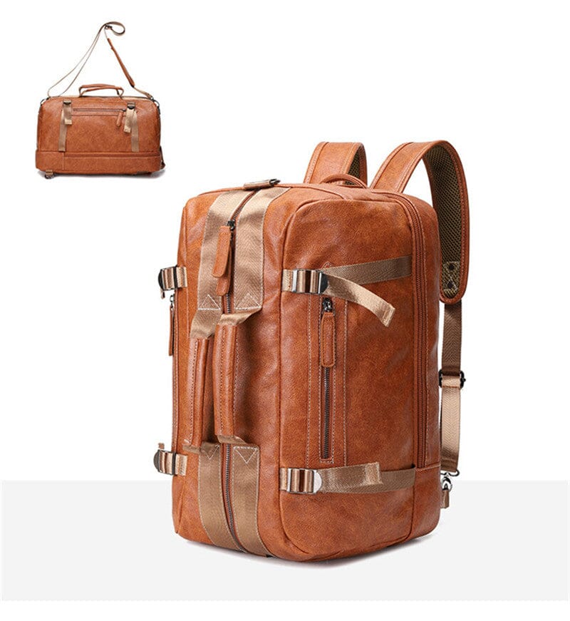 Sac à Dos Convertible Homme | RetroFlex Marron