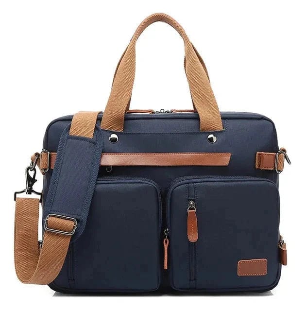 Sac à Dos Convertible Sacoche Ordinateur | TechPack Bleu (17.3 Pouces)