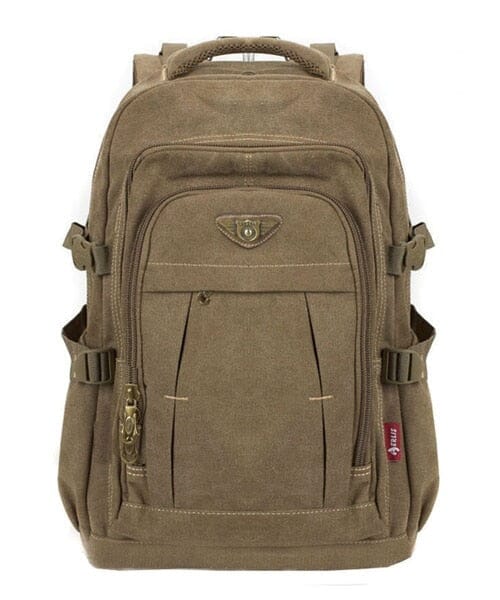 Sac à Dos en Toile Militaire | CamoVenture Camel