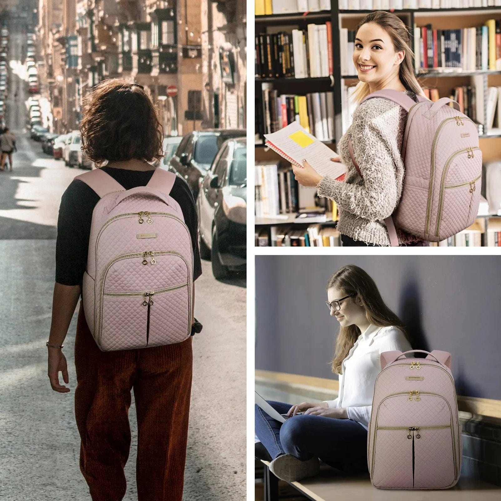 Sac à Dos Femme Travail Ordinateur 15.6 Pouces | ChicTech