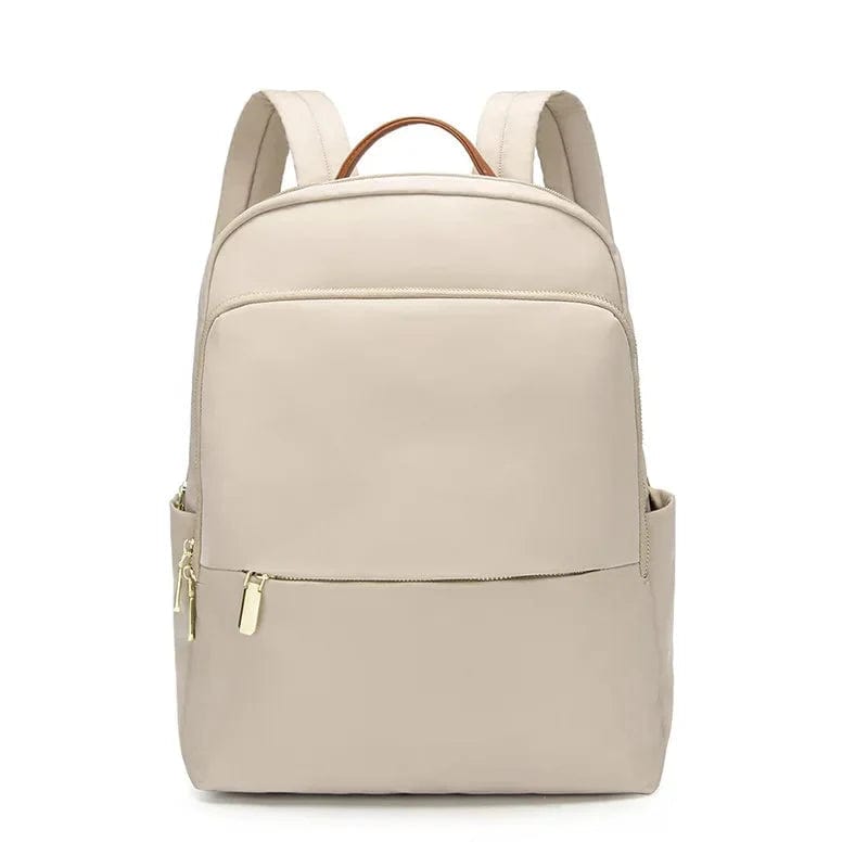 Sac à Dos Ordinateur 14 Pouces Femme | FemmeProtec Beige