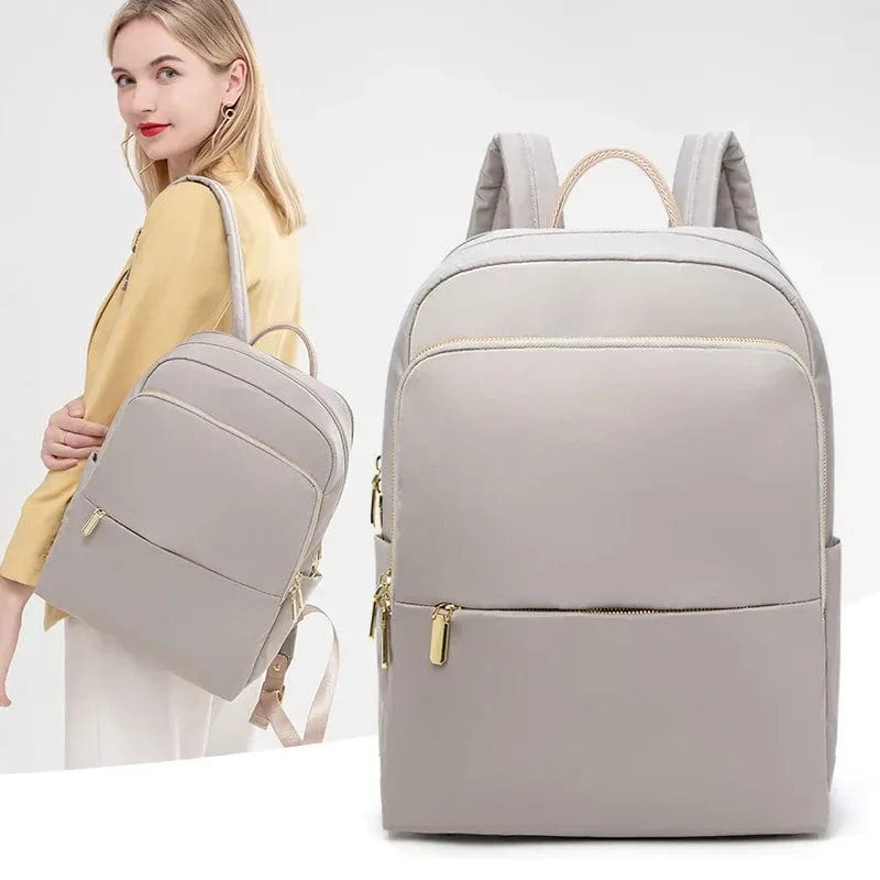 Sac à Dos Ordinateur 14 Pouces Femme | FemmeProtec Gris