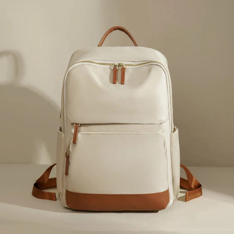 Sac à Dos Ordinateur Femme Chic | ChicTech Beige