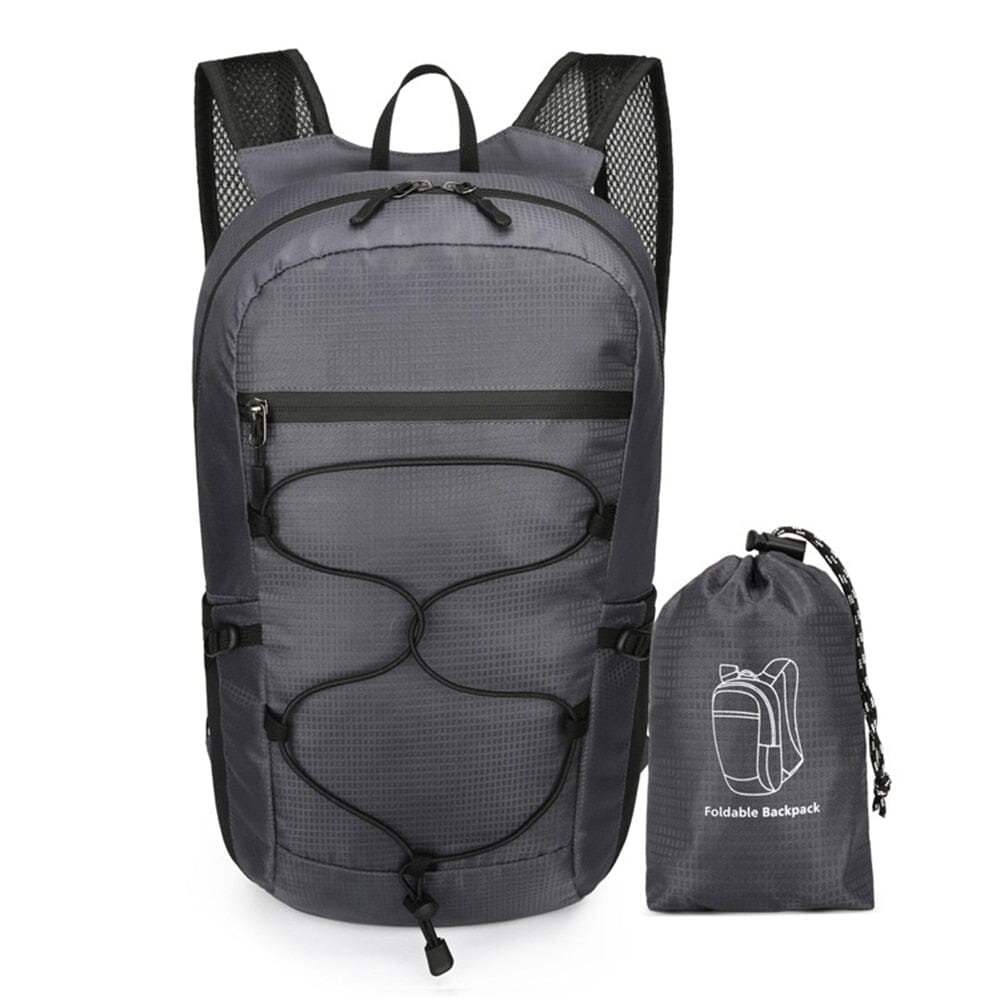 Sac à Dos Pliable et Imperméable 20L | PackNGo Anthracite