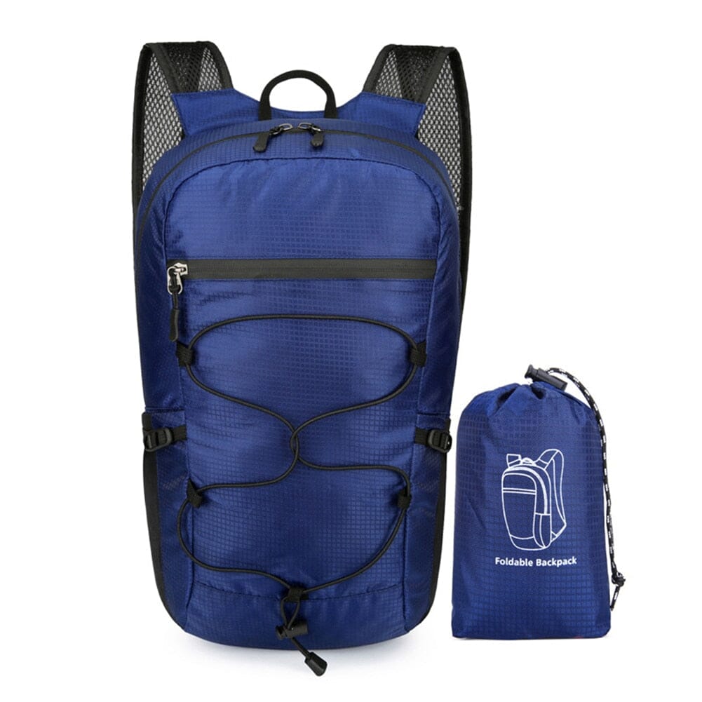 Sac à Dos Pliable et Imperméable 20L | PackNGo Bleu Marine