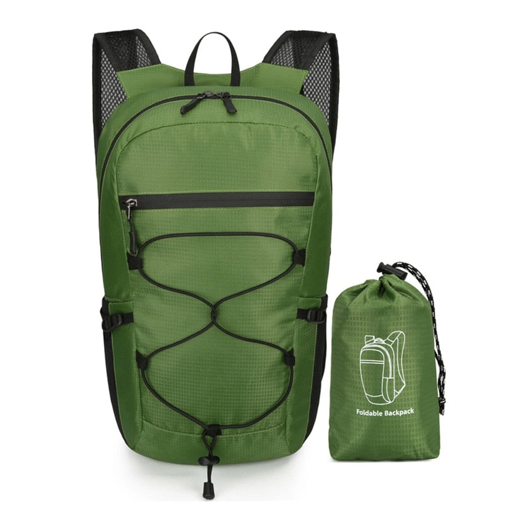 Sac à Dos Pliable et Imperméable 20L | PackNGo Vert