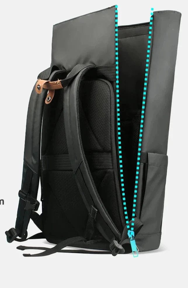 Sac à Dos Roll Top Imperméable USB | TechRider