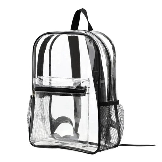 Sac à Dos Transparent Plastique | CrystalPack Noir