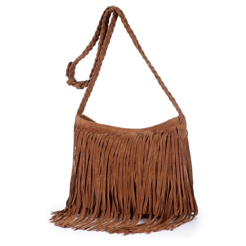 Sac Bandoulière Voyage Femme | Fringe Boho Camel