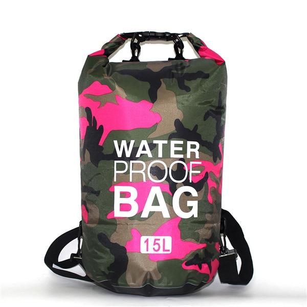 Sac de Voyage Étanche | Rose Camo 15L