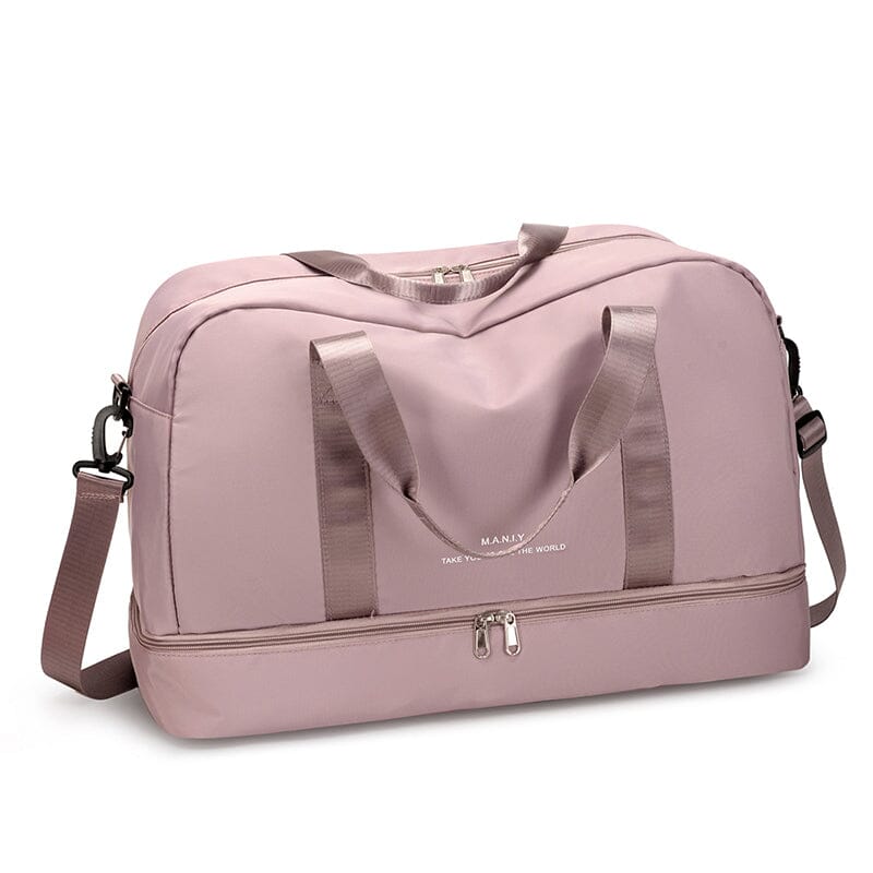 Sac de Voyage Femme avec Compartiment Chaussures | Rose Glamour