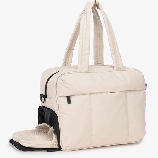 Sac Weekend Matelassé Femme | LuxTravel Beige