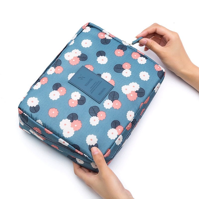 Trousse de Maquillage de Voyage | Beauty Blossom Bleu Ciel