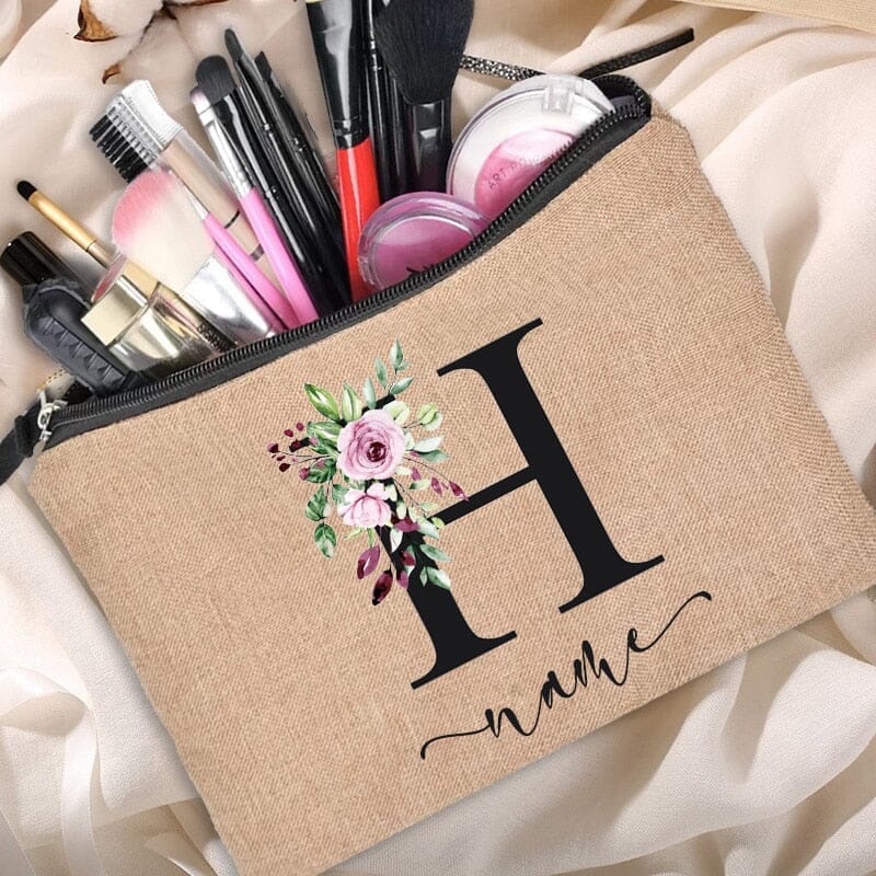 Trousse de Maquillage Personnalisée | MaquillaFleur H