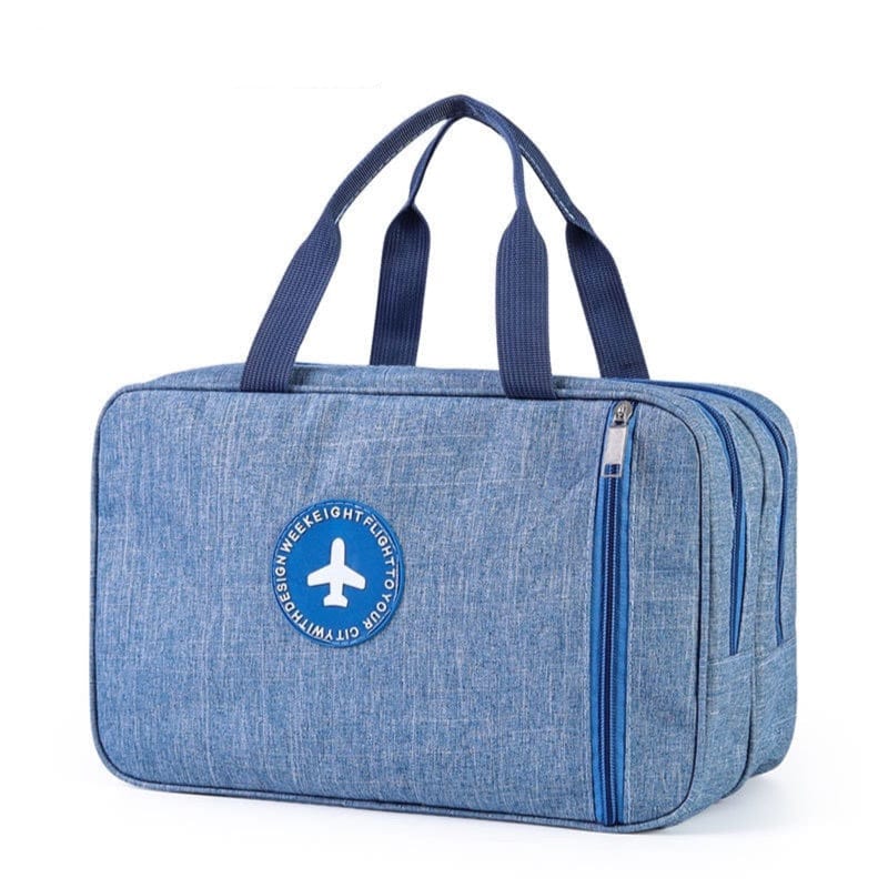 Trousse de Toilette de Voyage | HappyFlight Bleu