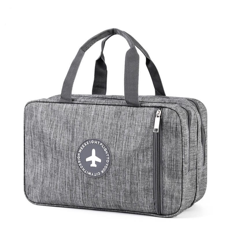 Trousse de Toilette de Voyage | HappyFlight Gris