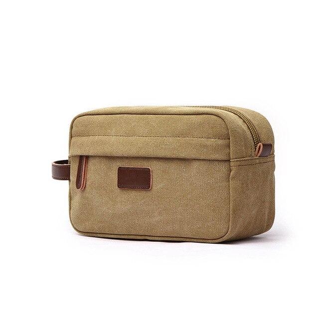 Trousse de Toilette de Voyage | Vintage Essentials Camel