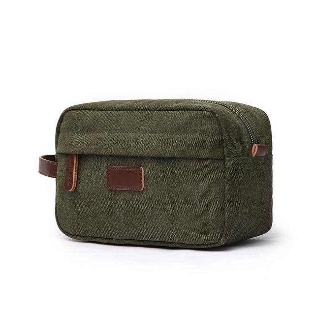 Trousse de Toilette de Voyage | Vintage Essentials Khaki