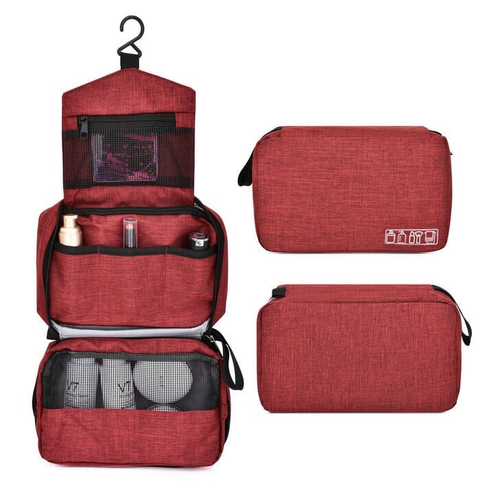 Trousse de Toilette de Voyage | VoyageEssentiel Rouge