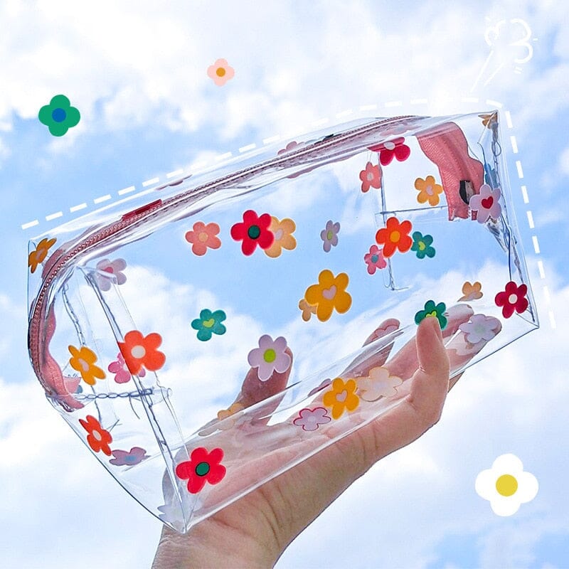 Trousse de Toilette Femme Transparente | Glam Blossom