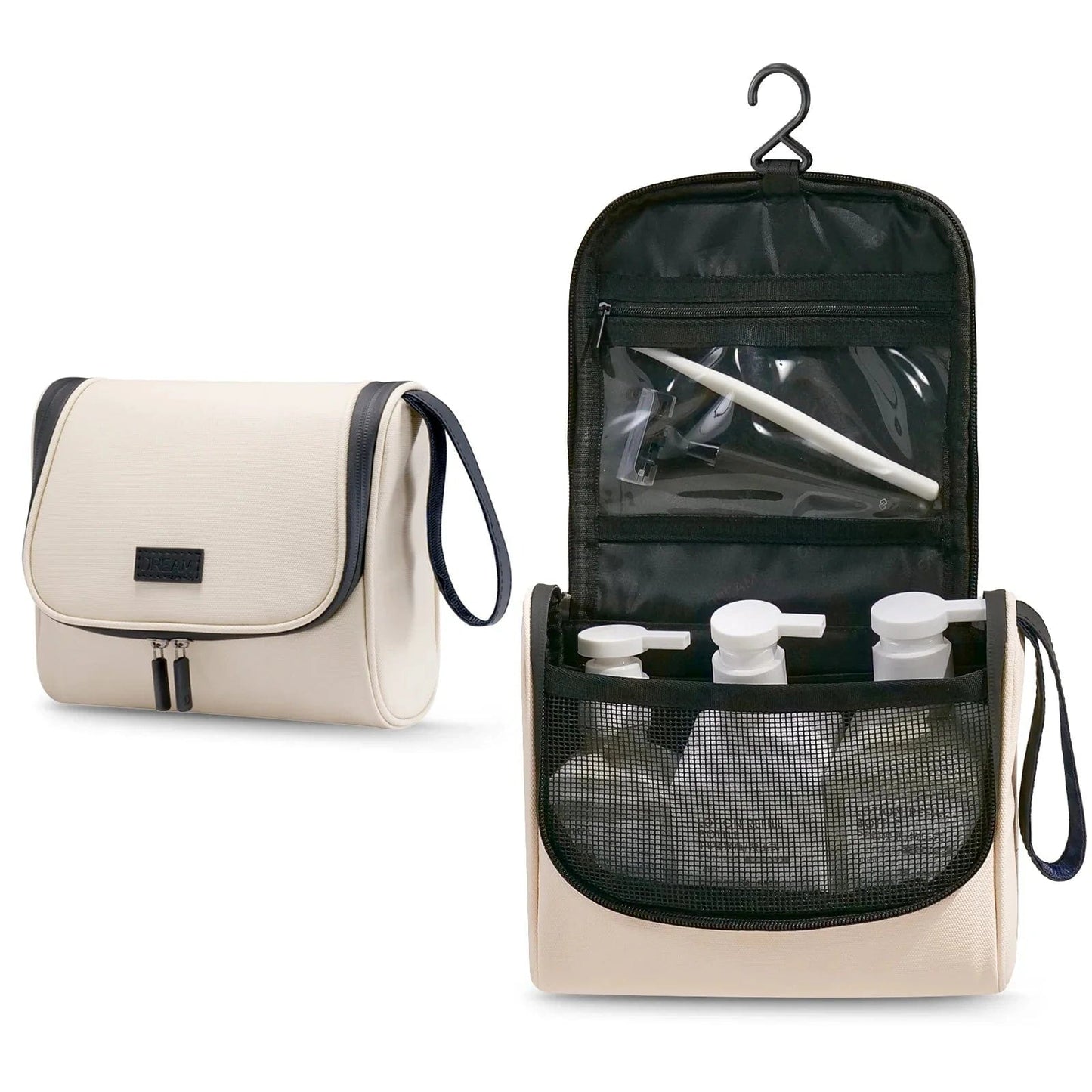 Trousse de Toilette Qui SAccroche | HangOn Beige