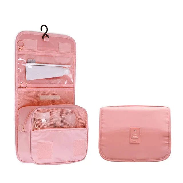 Trousse de Toilette Voyage Femme à Suspendre | GlamSac Rose