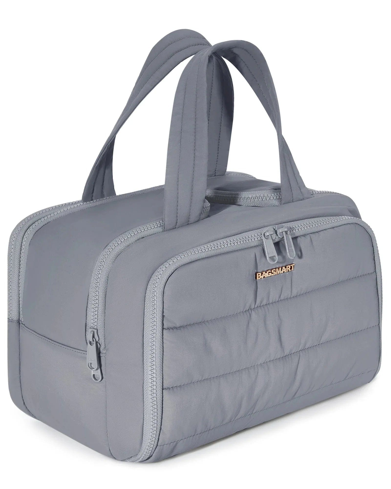 Trousse de Toilette XXL Femme Matelassée | GlamPochette Gris