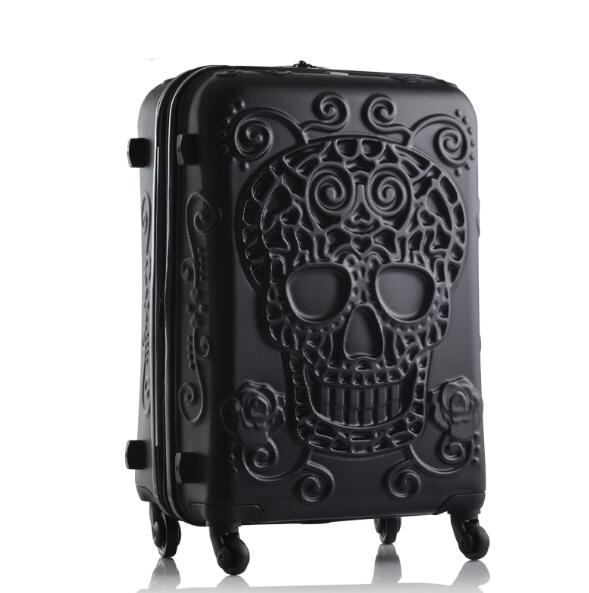 Valise Tête de Mort Mexicaine Rigide | Deadly Skulls 36 x 26 x 55 cm